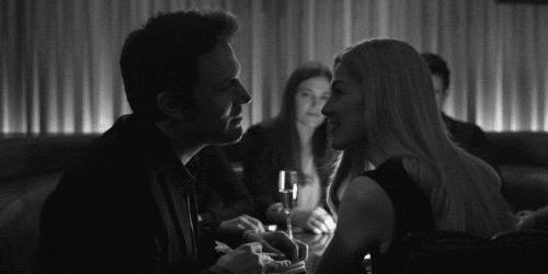 Romantic Loving Gaze In Bar GIF