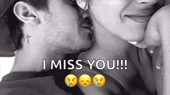 Romantic Neck Kiss I Miss You GIF