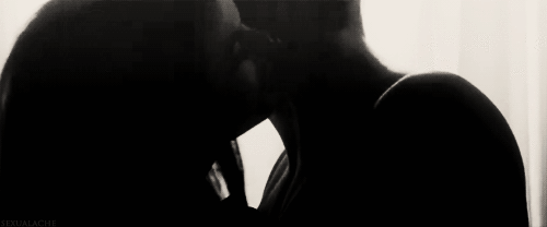 Silhouette Passionate Kiss GIF