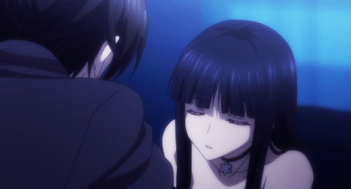 Anime Romantic Soft Glances Flirty GIF
