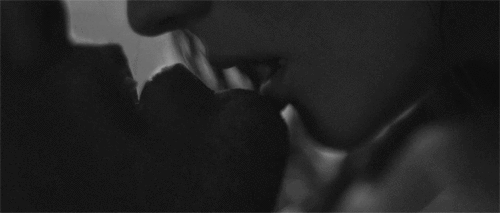Romantic Soft Lip Graze GIF