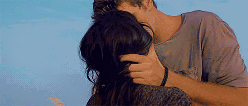 Romantic Sunset Kiss GIF