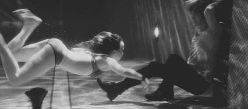Underwater Flirty Embrace Kiss GIF