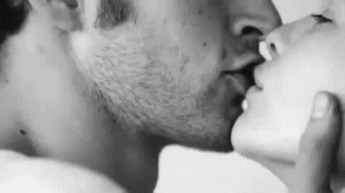 Soft Focus Romantic Kiss GIF