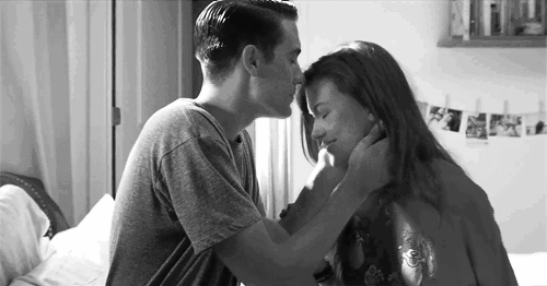 Tender Forehead Kiss GIF Romantic Affection