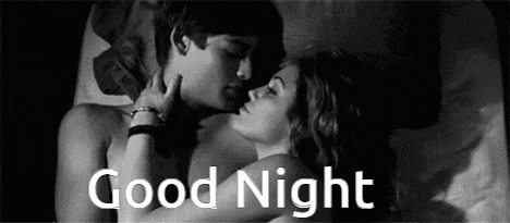 Tender Goodnight Gaze In Bed GIF