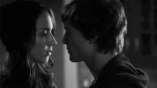 Tender Monochrome Flirty Face GIF