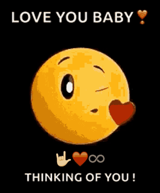 Winking Blowing Heart Kiss Love You Baby GIF