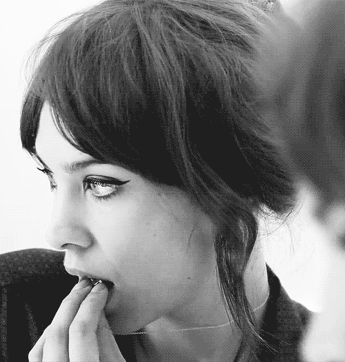 Woman Biting Finger Flirty GIF